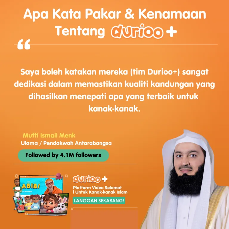 Kata-kata Mufti Ismail Menk tentang Durioo+