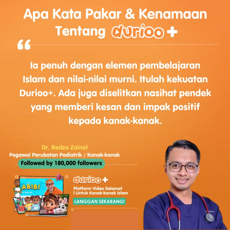 Kata-kata Dr. Redza Zainol tentang Durioo+