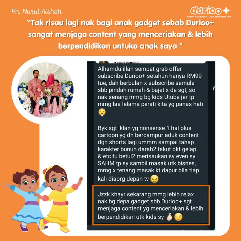 Testimoni: tak risau bagi anak gadget