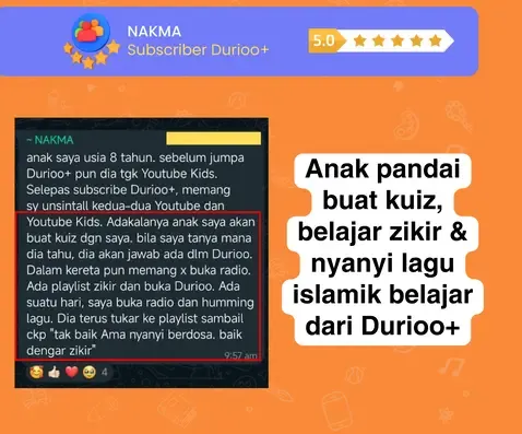 Testimoni: anak belajar zikir dan buat kuiz